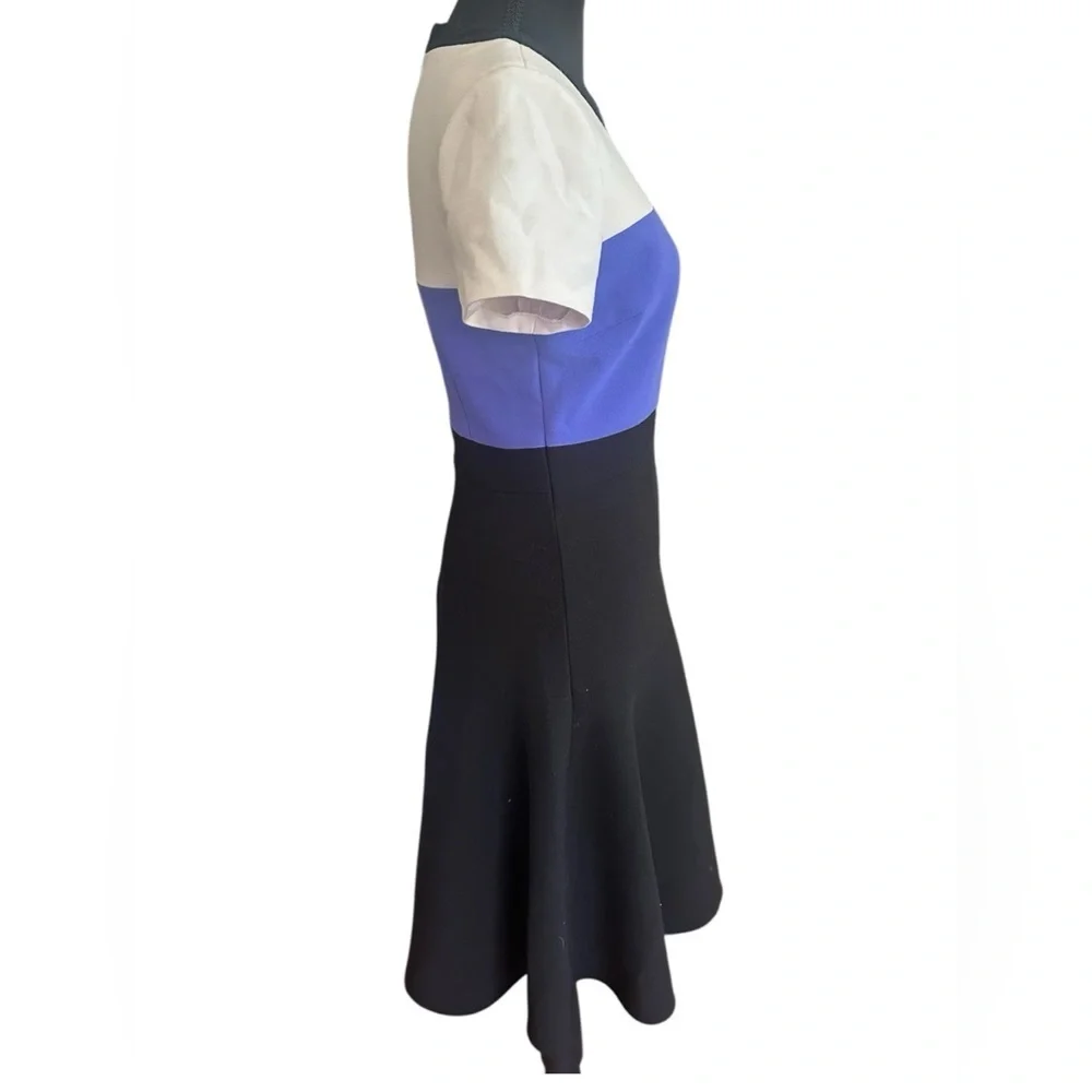 Kate Spade Blue and Black Color Block Dress